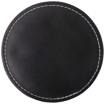 Benson Bonded Leather Round Coaster