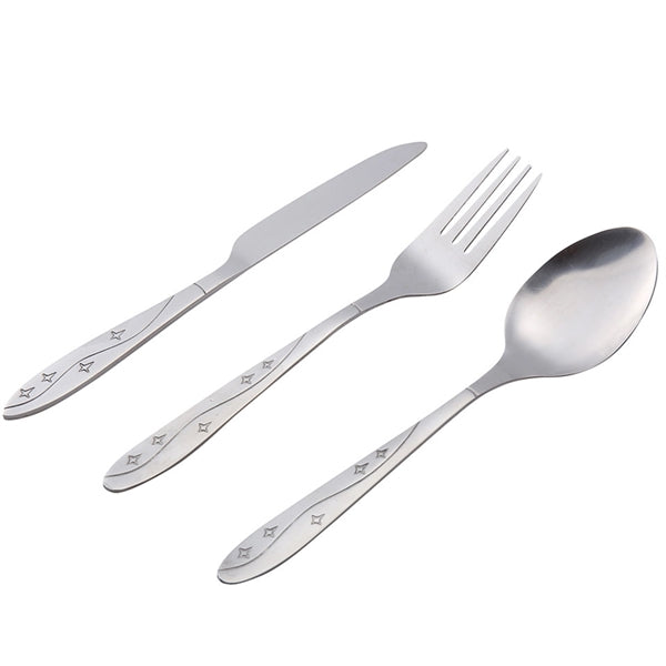 Kitchen 3Pcs Portable Stainless Steel Cutlery Set