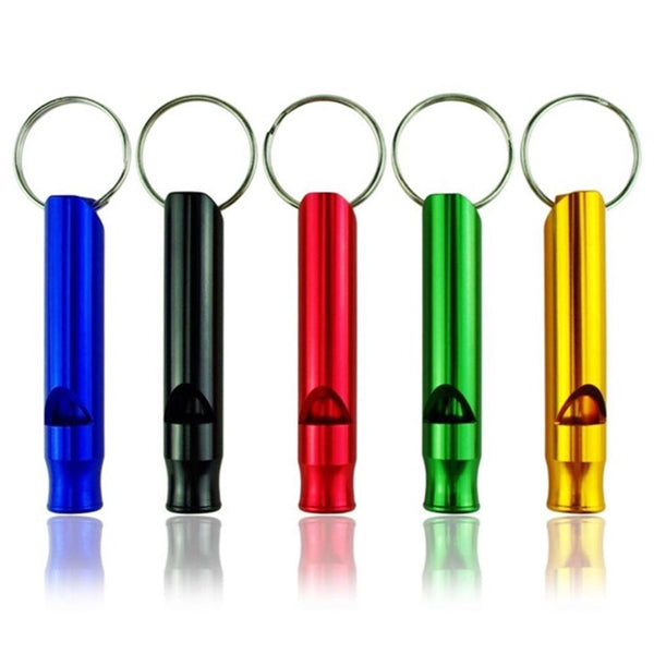 Mini Aluminum Whistle Keyring Keychain