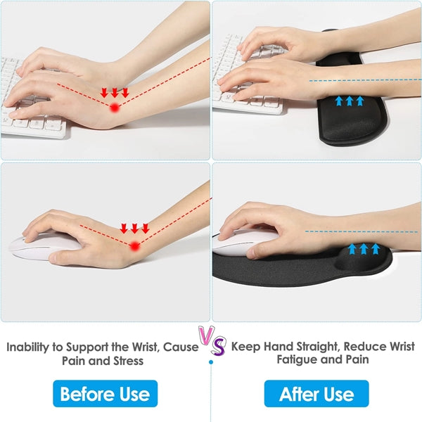 Mouse Pad With Wrist Support