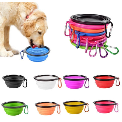 Silicone Folding Bowl With Carabiner Hook