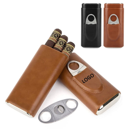 Leather Portable Cigar Case