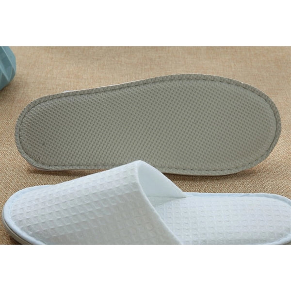 Waffle Closed Toe Hotel Slippers