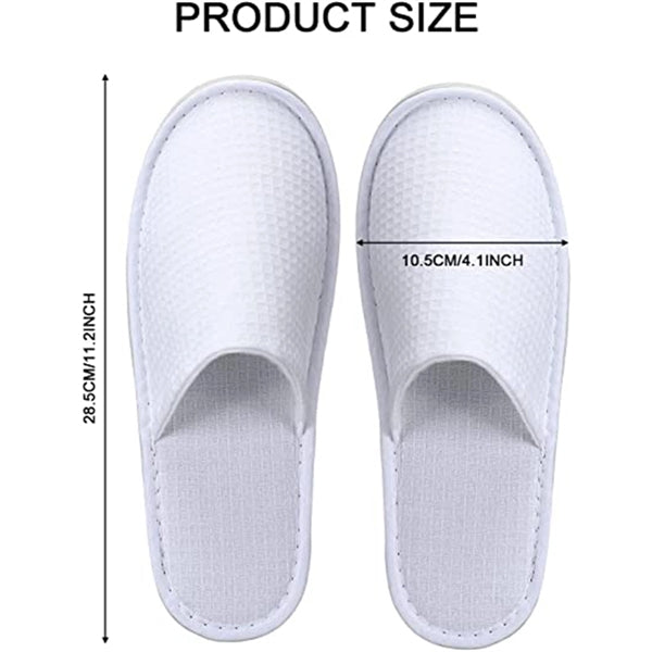Waffle Closed Toe Hotel Slippers