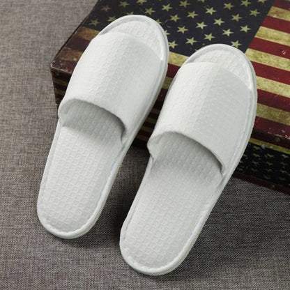 Waffle Closed Toe Hotel Slippers