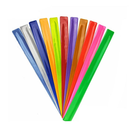 Reflective Vinyl Slap Bracelet Wristband