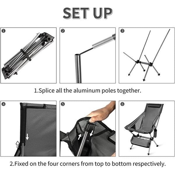 Ultralight High Back Folding Camping Chair