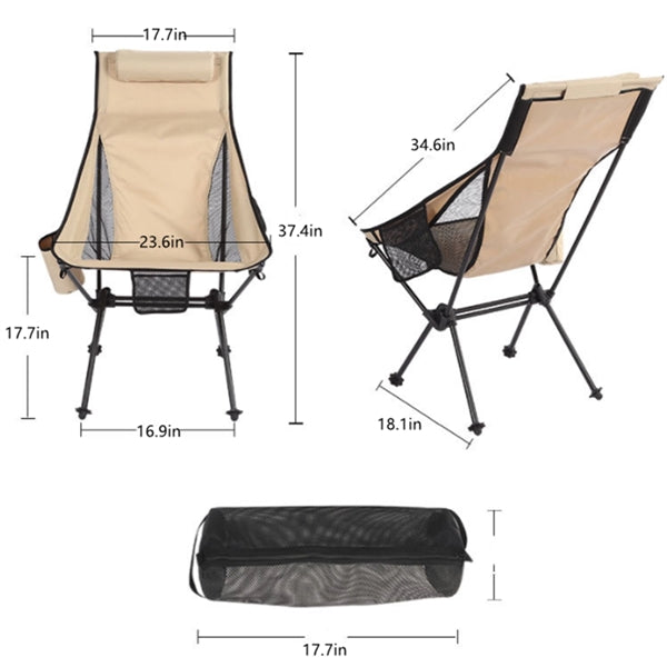 Ultralight High Back Folding Camping Chair