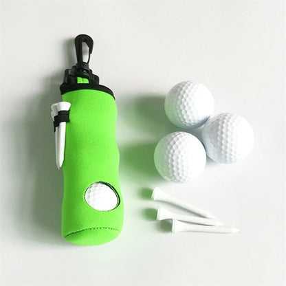 Golf Ball Tee Holder Pouch