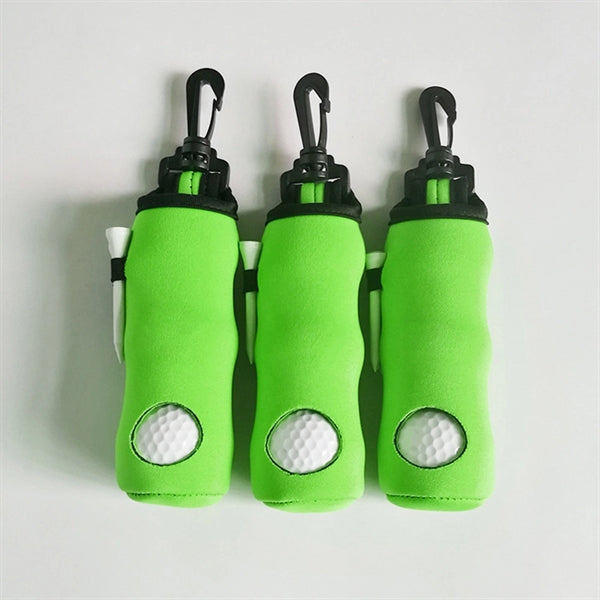 Golf Ball Tee Holder Pouch