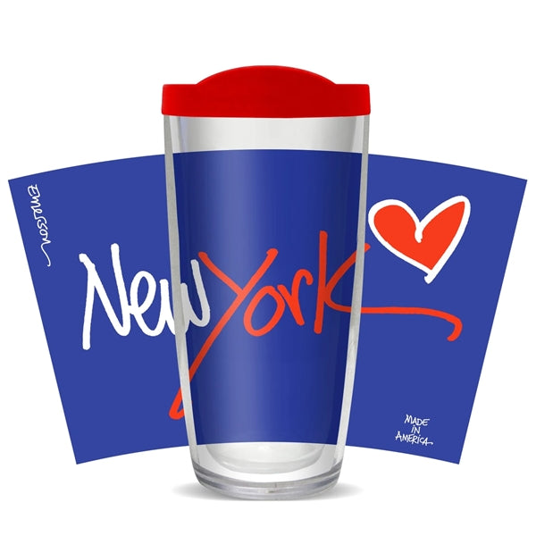 16 oz. Full Color Polycarbonate Double Wall Travel Tumbler
