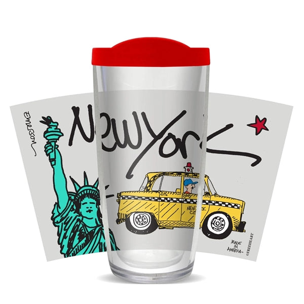 16 oz. Full Color Polycarbonate Double Wall Travel Tumbler
