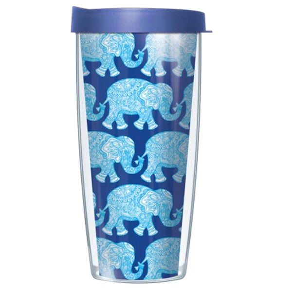 22 oz. Full Color Polycarbonate Double Wall Travel Tumblers