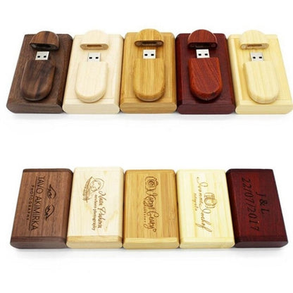 Wooden USB Flash Drive with Magnetic Cap