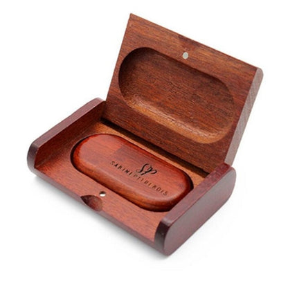 Wooden USB Flash Drive with Magnetic Cap