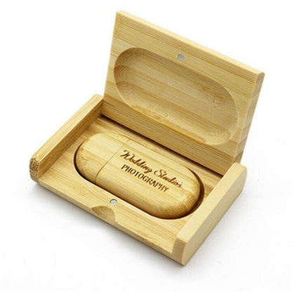 Wooden USB Flash Drive with Magnetic Cap