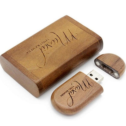 Wooden USB Flash Drive with Magnetic Cap