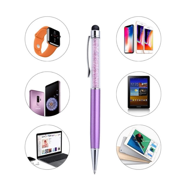 2 In 1 Stylus Crystal Ballpoint Pen