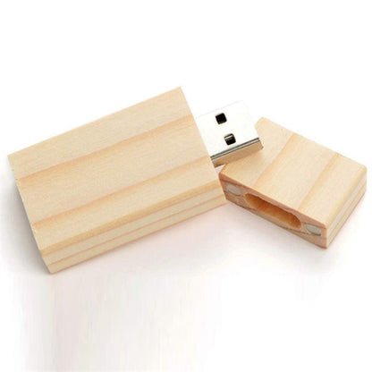 Rectangular Wooden USB Flash Drives with Magnetic Closure