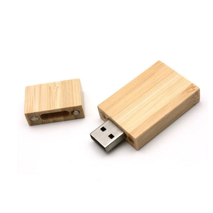 Rectangular Wooden USB Flash Drives with Magnetic Closure