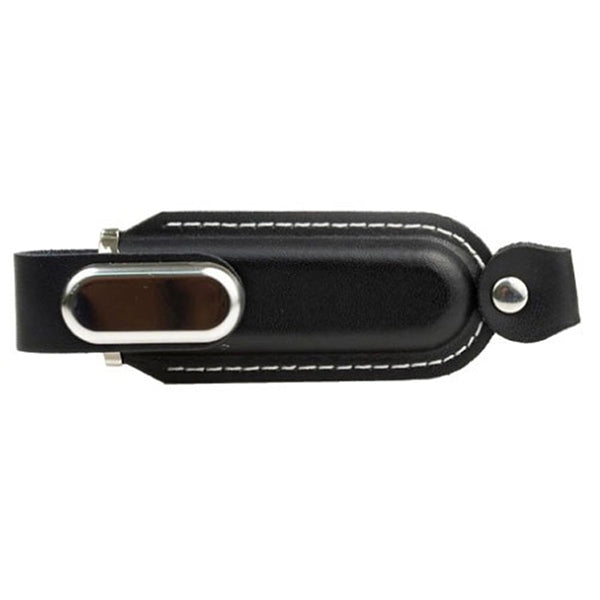 Leather USB Drive with Snap fastener and keyloop