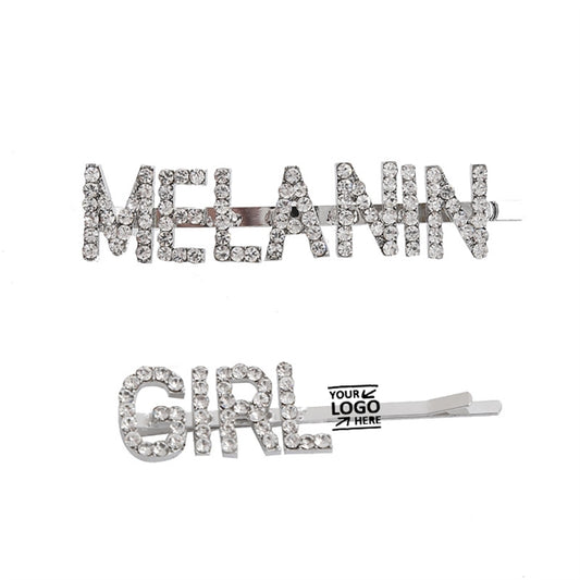 Custom Letter Shiny Hair Clips