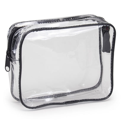 Clear Vinyl Travel Size Cosmetic Bag