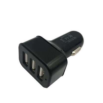3-port USB car charger 2.1 Amp fast charging cable