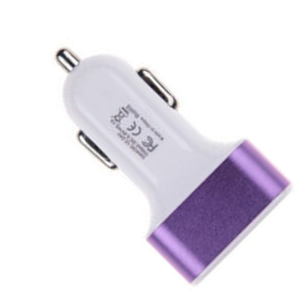 3-port USB car charger 2.1 Amp fast charging cable