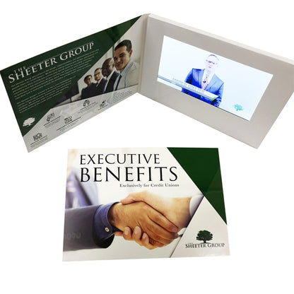 Peony - 7" LCD Video Bi-fold Brochure