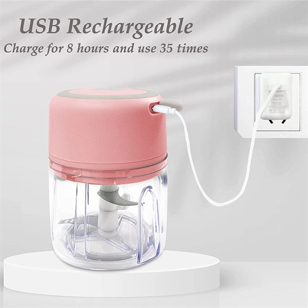 Electric Rechargeable Garlic Grinder Spice Crusher