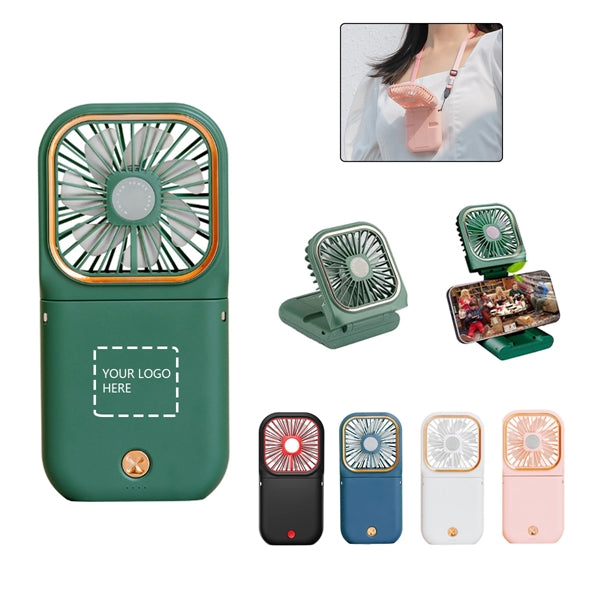 Rechargeable Portable Fan With Lanyard