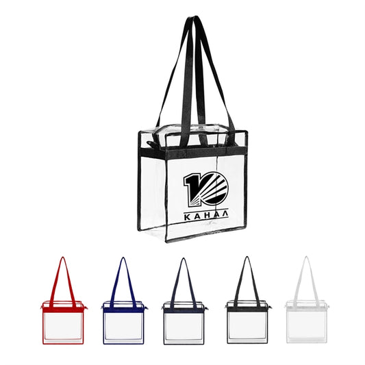 Stadium Clear Zipper Tote Bag