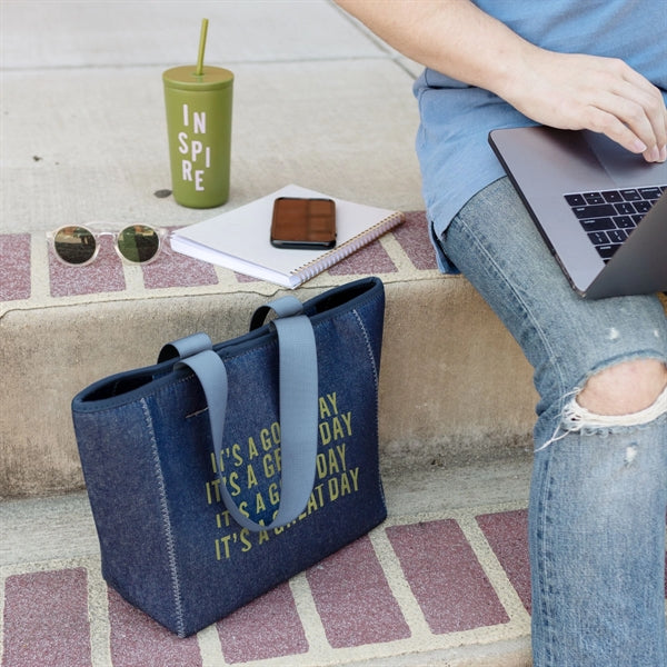 All Day Tote - Denim Neoprene - Small