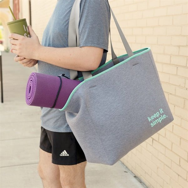 All Day Tote - Heathered Jersey Knit Neoprene - Medium