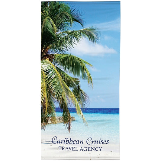 30" x 60" Microfiber Terry Beach Towel