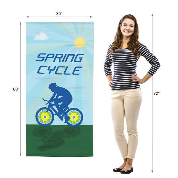 30" x 60" Microfiber Terry Beach Towel
