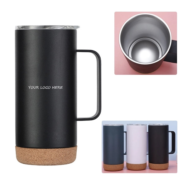 16Oz Explorer Vacuum Camp Mug With Cork Bottom