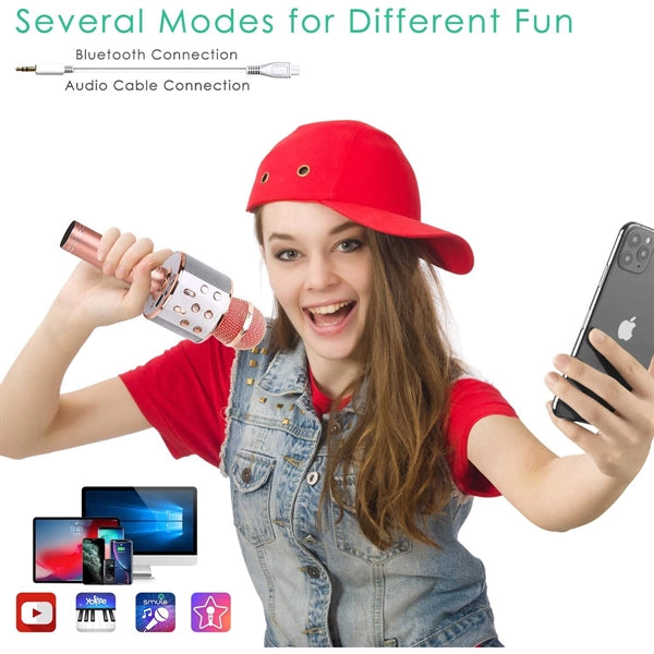 Wireless Bluetooth Karaoke Microphone