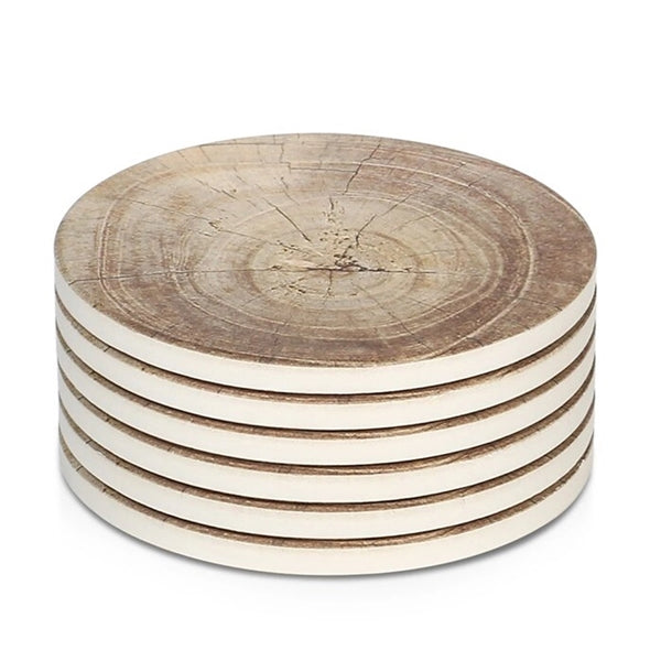 Absorbent Ceramic Coaster With Cork Base