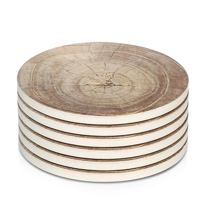 Absorbent Ceramic Coaster With Cork Base