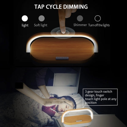 Bluetooth Speaker Wood Design Wireless Charger Led Lamp
