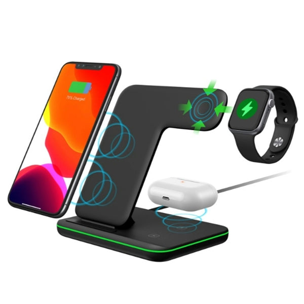 3 In 1 Fast Wireless Charger Stand