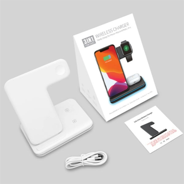 3 In 1 Fast Wireless Charger Stand