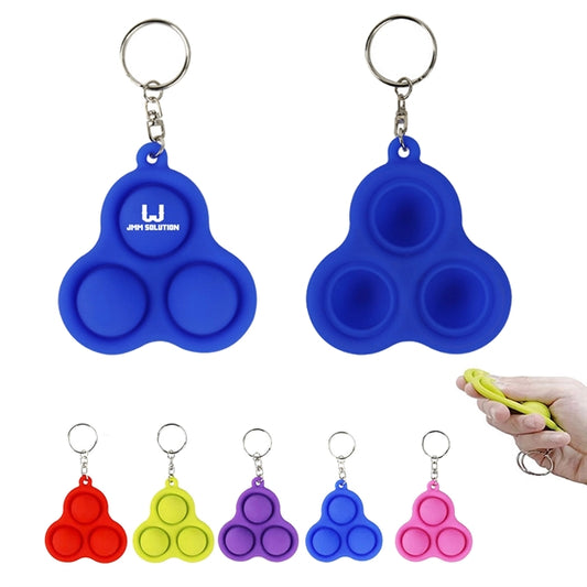 Mini Pop Fidget Toy Backpack Keychain