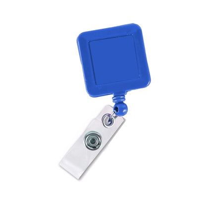 Transparent Square Badge Reel w/ Belt Clip