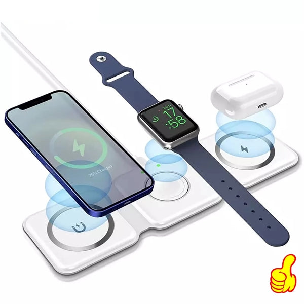 3 In 1 Foldable Magnetic Wireless Charger