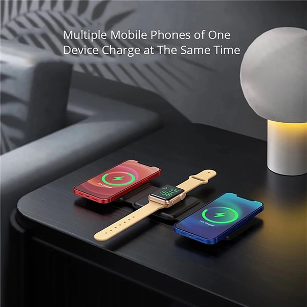 3 In 1 Foldable Magnetic Wireless Charger