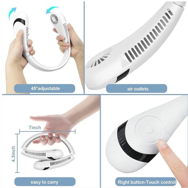 Portable Usb Hanging Neck Fan