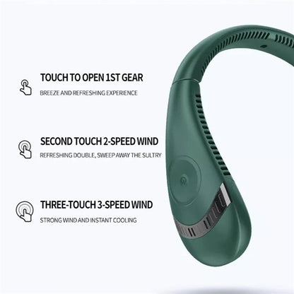 Portable Usb Hanging Neck Fan